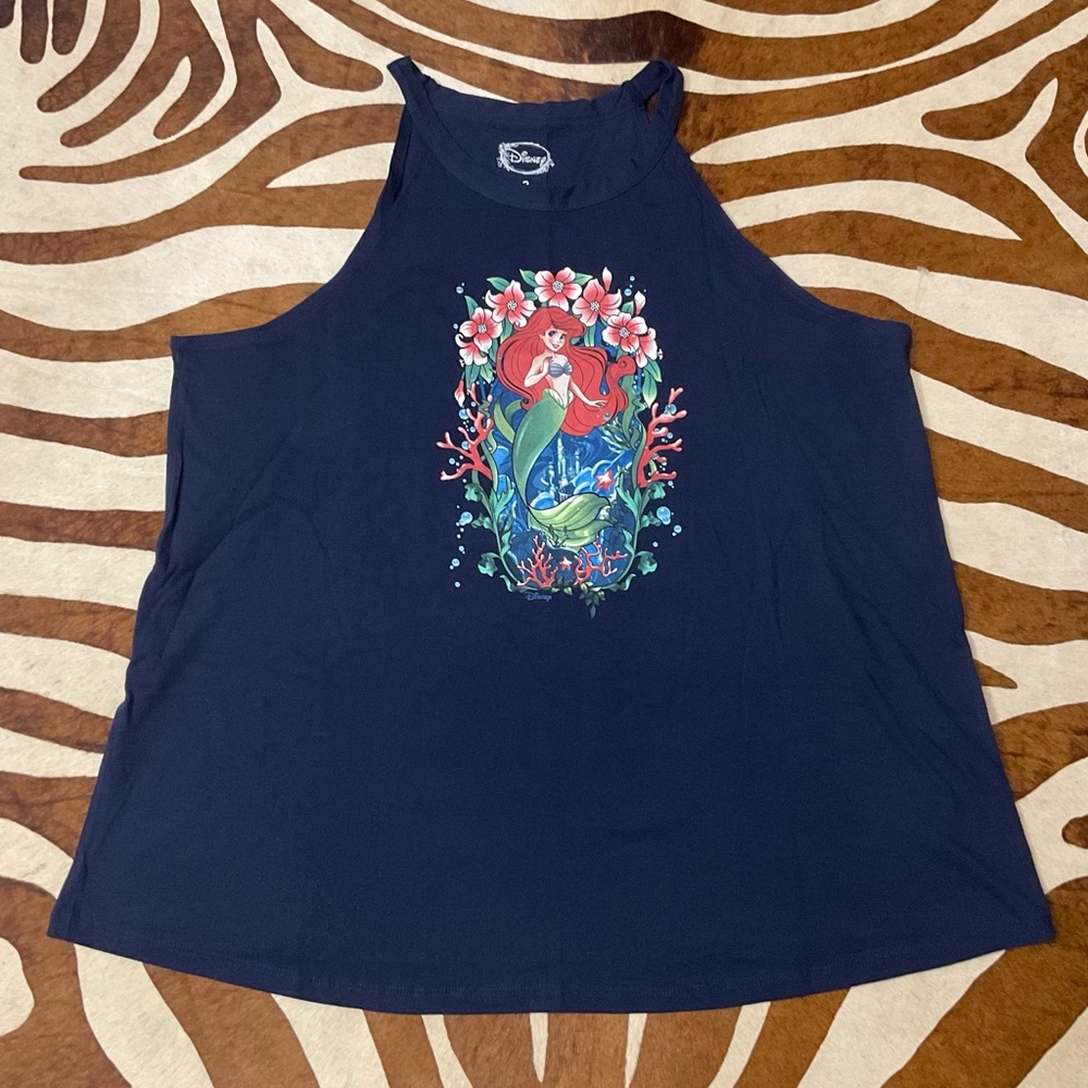 Disney Little Mermaid Tank Top NEW 2X